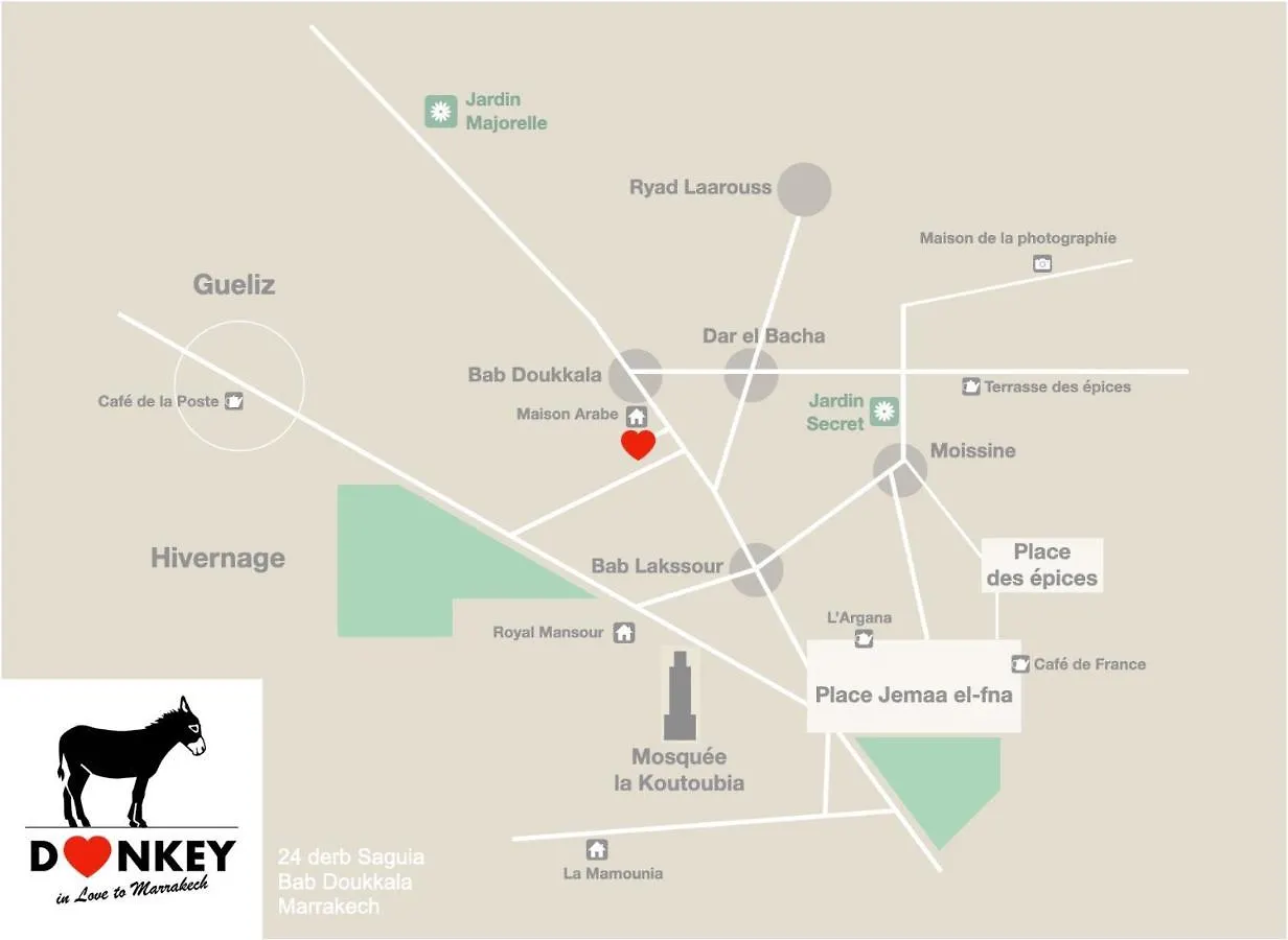 Location Exclusive Avec Services 2P Donkey In Love To Marrakech Marrakesh Marruecos